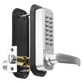 Mechanical Keyless Entry Door Lock, 14 Key Mechanical Door Lock, Mechanical Keypad Door Lock with Handle