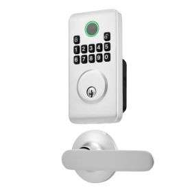 Keyless Entry Door Lock with Handle Set, Electronic Keypad Deadbolt with Lever Handles, Pioneering Easy-Grip Design, Customizable User Codes
