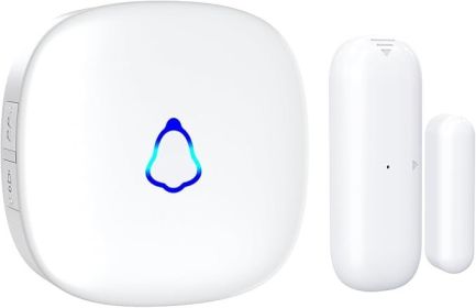 METAK Wireless Door Chime for Business When Entering, Door Open Chime with 500Ft Wider Range LED Indicator