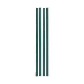 Bottom Locking Privacy Slats, Double-Wall Vertical Bottom-Locking Slats with Wings for Chain-Link Fence (Wall Shape: Double-wall with Wings, size: 4 ft)